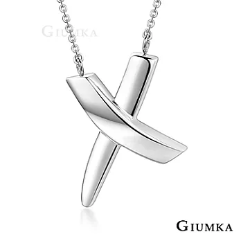【GIUMKA】 浪漫交織德國珠寶白鋼項鍊MN03118銀色
