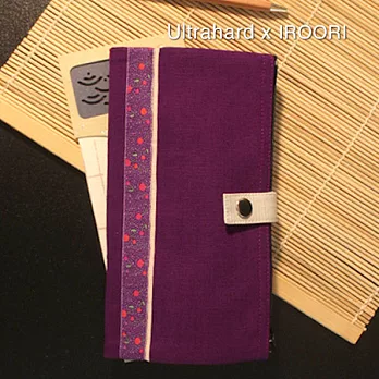 ultrahard x IROORI 和風祭典 雙層拉鍊筆袋系列 – 微甜櫻桃