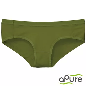 【Pure5.5酸鹼平衡褲】女三角內褲M芥末綠