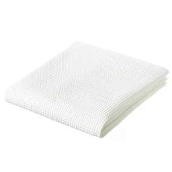 [MUJI 無印良品] 印度有機棉蜂巢織小浴巾/柔白