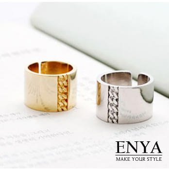 Enya★寬版 戒指金色#13