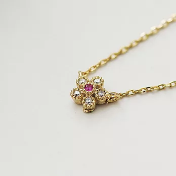 ECO安珂.晶鑽春之小花 鎖骨項鍊