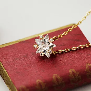 ECO安珂.星星光芒墜鑽 鎖骨項鍊