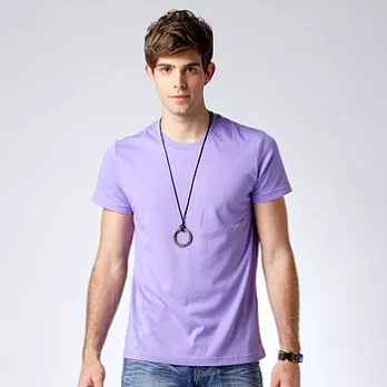 【Bés Carol】男式基本款多色T恤(吸排)M淺紫