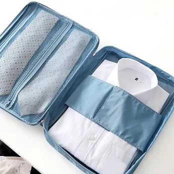 差旅襯衫領帶收納包-天空藍