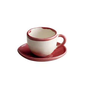 tete / Grotto Espresso杯盤組（紅線）