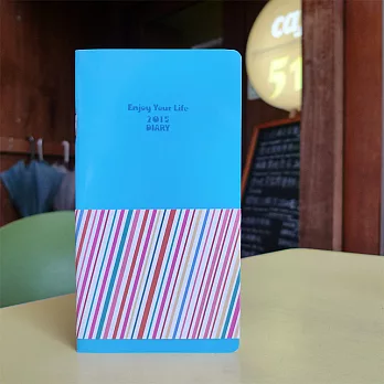 《Conifer》2015-48K 2015 DIARY-粉藍斜線