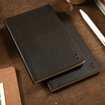 法國QuoVadis_經典橫間筆記本(2本入)(黑色)