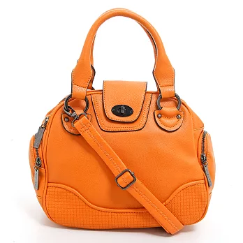 斜背包 素色簡約 糖果色系三用斜背包包 女 CHENSON 橘(CG65980-O)