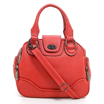 斜背包 素色簡約 糖果色系三用斜背包包 女 CHENSON 紅(CG65980-R)