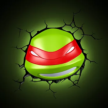 《3D立體造型燈》忍者龜系列 拉斐爾面罩(加拿大原裝)