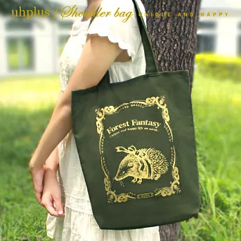 uhplus Forest Fantasy /奇幻森林肩背包(刺蝟綠)