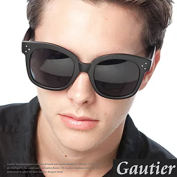 【Gautier】韓星李敏鎬!鉚釘設計太陽眼鏡-霧黑