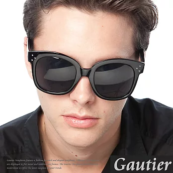 【Gautier】韓星李敏鎬!鉚釘設計太陽眼鏡-光黑