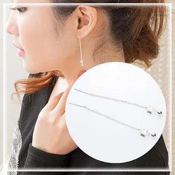 維克維娜 質感孩。垂墜簡約蝴蝶結氣質款系耳環