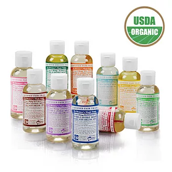 Dr.Bronner’s 布朗博士旅行組(潔顏露59ml/4入--薄荷x2+柑橘x2)