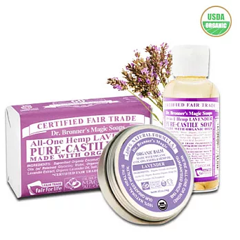 Dr.Bronner’s 布朗博士薰衣草放鬆3件組