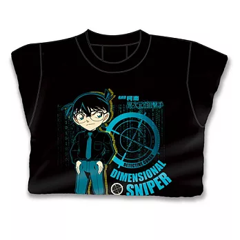 名偵探柯南劇場版-異次元的狙擊手-T恤(1) M黑色