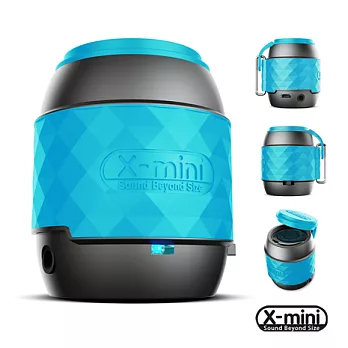 x-mini WE 藍牙NFC吊飾音箱喇叭海洋藍