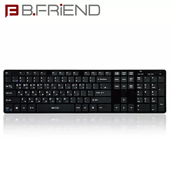 B.FRiEND 藍芽鍵盤+USB有線鍵盤(BW-1430)黑色