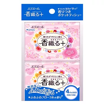 日本大王香織花香隨手包面4入