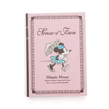 《sun-star》迪士尼復古玩心系列A6便條本(米妮粉)