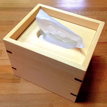 [木樂館]原木方形衛生紙盒
