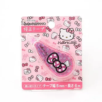 《Sanrio》HELLO KITTY緞帶文具系列迷你修正帶(粉)