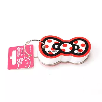 《Sanrio》HELLO KITTY緞帶文具系列造型單字卡(白)