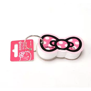 《Sanrio》HELLO KITTY緞帶文具系列造型單字卡(粉)