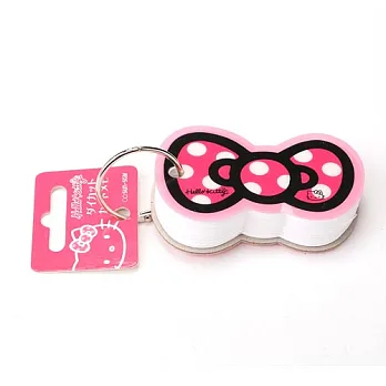 《Sanrio》HELLO KITTY緞帶文具系列造型單字卡(桃)