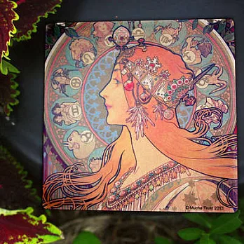 慕夏歐風杯墊—黃道12宮