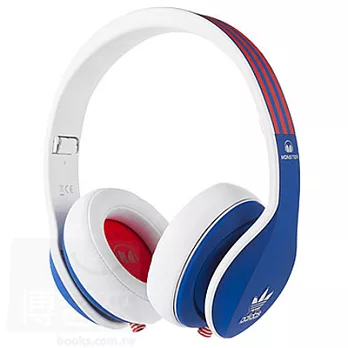 魔聲 Monster Adidas 聯名款 藍紅色 耳罩式耳機