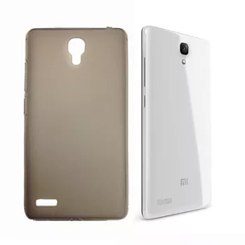 MIUI Xiaomi 紅米 Note 超柔軟矽膠霧透清水套-曜晶黑
