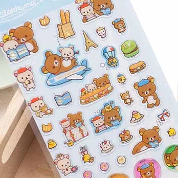 代理版 拉拉熊雷射貼紙 巴黎