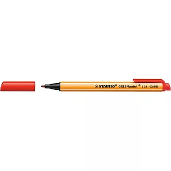 STABILO 德國天鵝牌 GREENpoint 環保簽字筆 0.8mm (共6種顏色可選)紅色