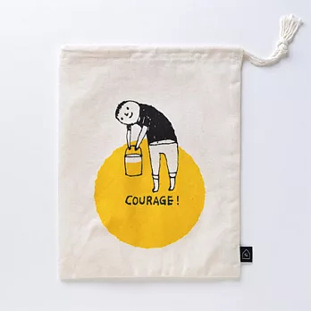 提起勇氣! 中形收納袋