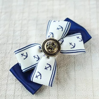 水手服造型蝴蝶結A款彈簧夾‧Alice遇見愛麗絲