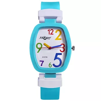 Watch-123 甲子學園-少女繽紛多彩魔法腕錶 (藍色)