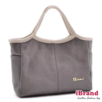【i Brand 天然皮革】認真女孩的小巧包 - 雅緻灰