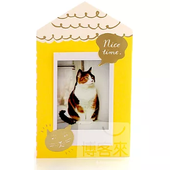 FUJIFILM instax mini 拍立得底片專用 造型立體相片卡/房子款