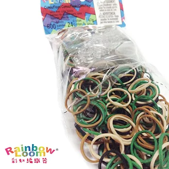 【BabyTiger虎兒寶】Rainbow Loom 彩虹編織器 彩虹圈圈 600條 補充包 -迷彩色