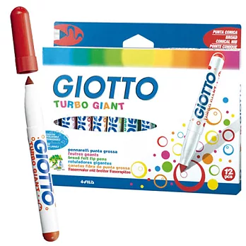 【義大利 GIOTTO】超好洗粗細雙效彩色筆(12色)