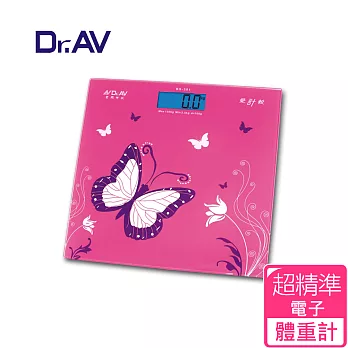 【Dr.AV】BS-301 粉彩藍光大螢幕 電子體重計