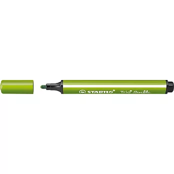 STABILO 德國天鵝牌 Trio Scribbi 三角筆身設計 彈性筆頭彩色筆(共12色可選) 淺綠色