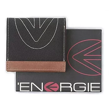 ENERGIE 照片兩折小型短夾 NEL0200CBK黑色