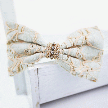 【PinkyPinky Boutique】布蕾絲花蝴蝶結髮夾(淡綠色)