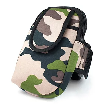 時尚運動手機臂包XL 迷彩