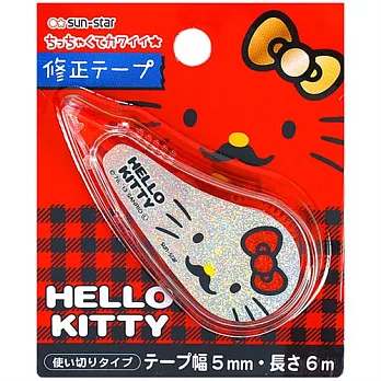 《Sanrio》HELLO KITTY迷你修正帶(翹鬍子)