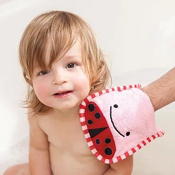美國Skip Hop Zoo動物園幼兒 洗澡巾 沐浴手套瓢蟲